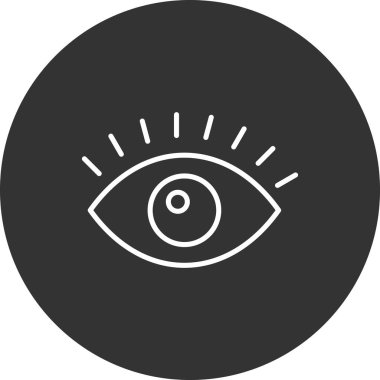 Göz simgesi vektör illüstrasyonu