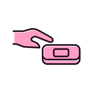 El yıkamanın vektör illüstrasyonu