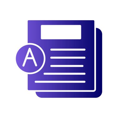 test simgesi vektör illüstrasyonu