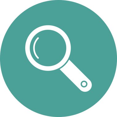 Arama sembolü, büyütme cam çizgi simgesi tasarımı, vektör illüstrasyonu 