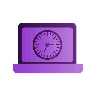 Dizüstü bilgisayar simgesi vektör çizimi