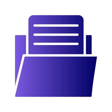 Dosya. Web simgesi basit illüstrasyon 