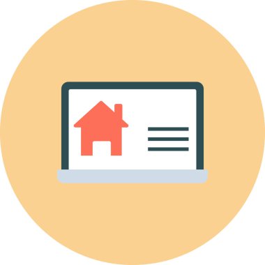 İnşaat Web Sitesi simgesi, vektör illüstrasyonu