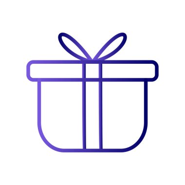 hediye simgesi, vektör çizimi 