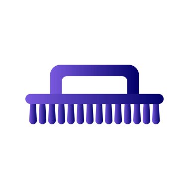 Temizlik fırça simge vektör çizim