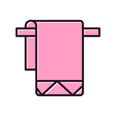 havlu ikonu vektör illüstrasyonu