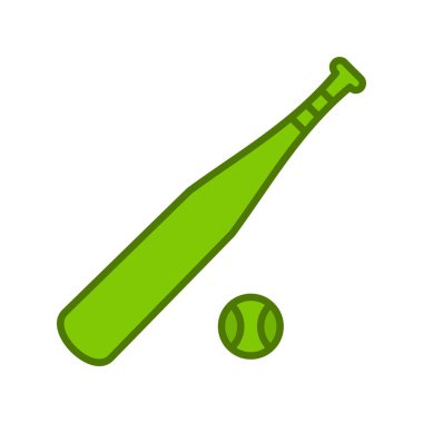 Beyzbol simgesi, vektör illüstrasyonu