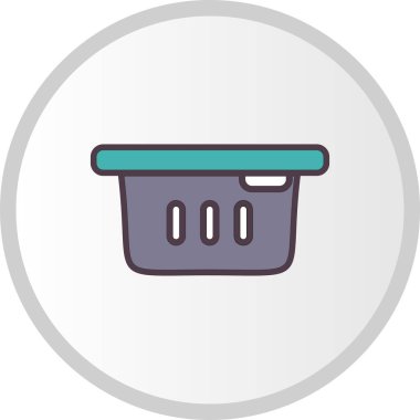 Çamaşır sepeti vektör çizim 