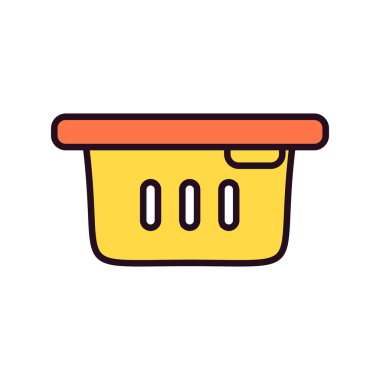 Çamaşır sepeti vektör çizim 