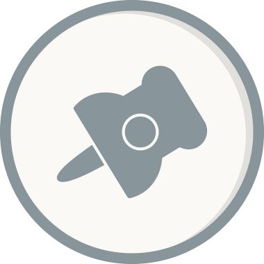 İllüstrasyon Kağıt Ataç ikonu vektörü, okul logosu kavramı 