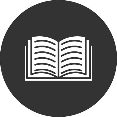 kitap simgesi vektör illüstrasyonu