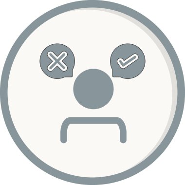 karar simgesi vektör illüstrasyonu