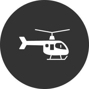 Helikopter simge vektör çizim