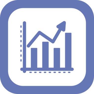 grafik, diyagram simgesi vektör çizimi