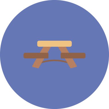 Piknik Tablosu vektör çizimi