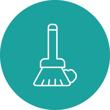 Süpürge simge vektör çizim