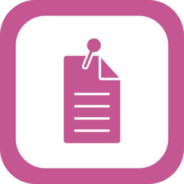 Kağıt, belge simgesi modada  