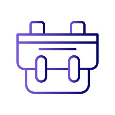 evrak çantası simgesi, vektör illüstrasyonu, çanta simgesi