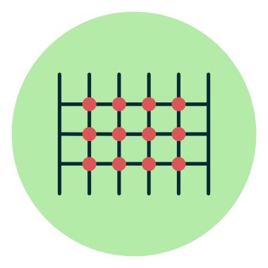 Net ağ simgesinin vektör illüstrasyonu 