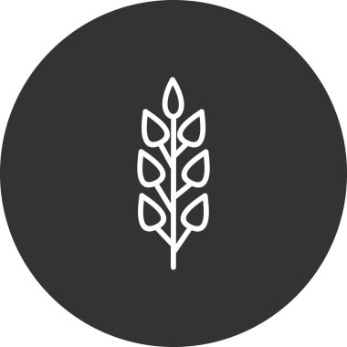 buğday simgesinin vektör illüstrasyonu