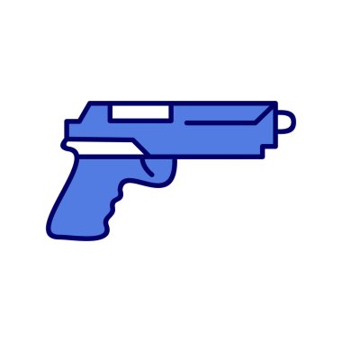 Bir silah simgesinin vektör illüstrasyonu 