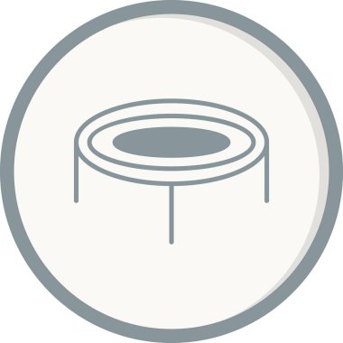 Trambolin. Web simgesi basit tasarım