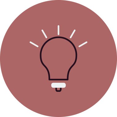 Fikir simgesi vektör illüstrasyonu