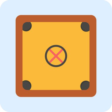 Carrom 'un vektör illüstrasyonu