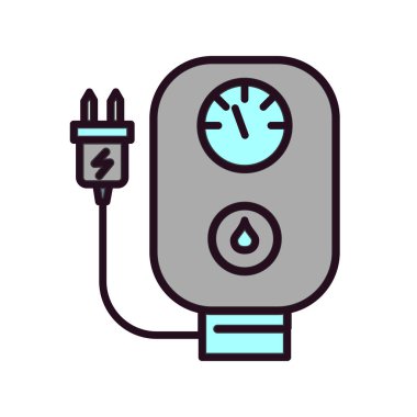 Hidrofonik simgesinin vektör illüstrasyonu.