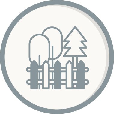 Bahçe ikonu vektör illüstrasyonu