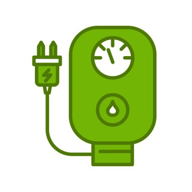 Elektrik Şarj simgesinin vektör illüstrasyonu.