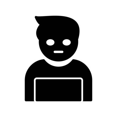 Profil simgesi, vektör illüstrasyonu