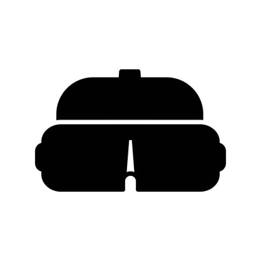 Bir VR gözlük simgesinin vektör çizimi 