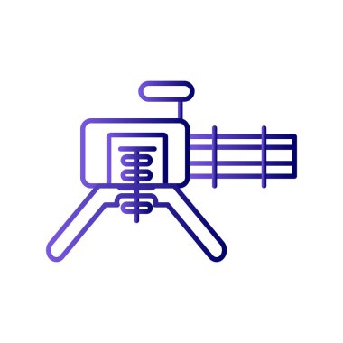 Bir silah simgesinin vektör illüstrasyonu 