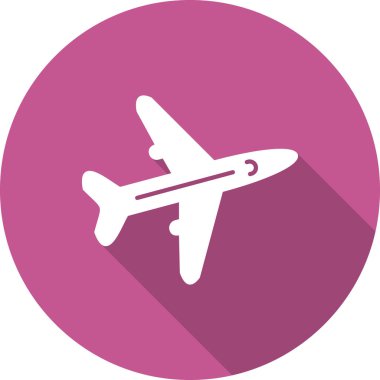 Uçak simgesi vektör illüstrasyonu