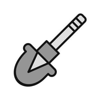 Düz vektör simge kürek