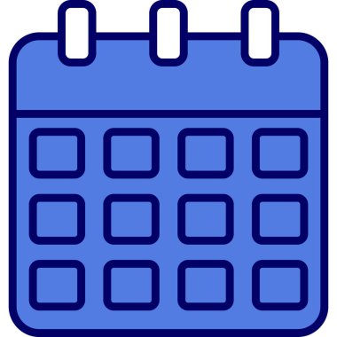 Takvim simgesi, vektör çizimi 