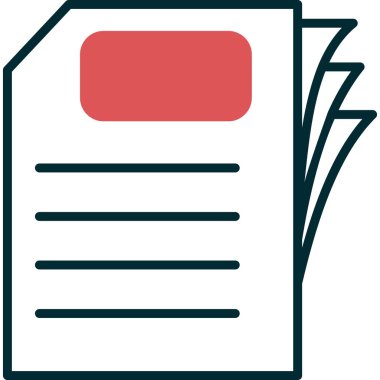 Kağıt, belge simgesi modada  