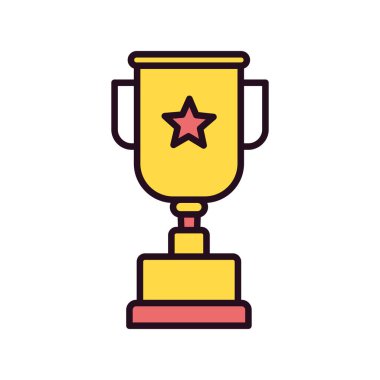 kupa simgesi vektör illüstrasyonu