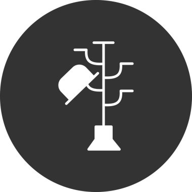 Hatstand simgesi, vektör çizimi