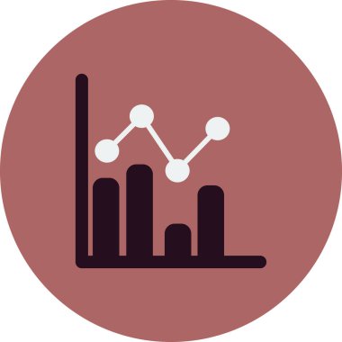 İş grafiği İstatistikler, basit web simgesi
