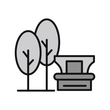 Bahçe ikonu vektör illüstrasyonu