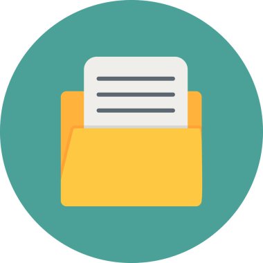 Dosya. Web simgesi basit illüstrasyon 