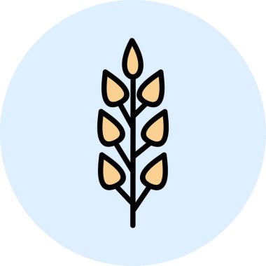 buğday simgesinin vektör illüstrasyonu