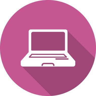 Dizüstü bilgisayar simgesi vektör çizimi