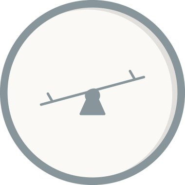 Tahterevalli simgesi vektör tasarımı çizimi