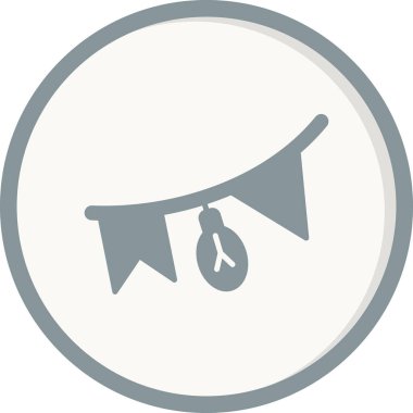 Çelenk dekorasyonunun vektör illüstrasyonu