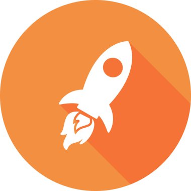 Füze simgesi, vektör çizimi