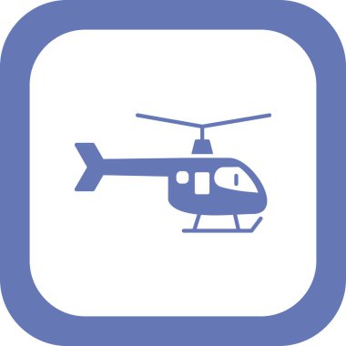 Helikopter simge vektör çizim