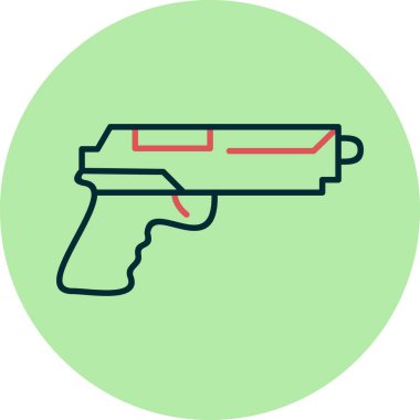 Bir silah simgesinin vektör illüstrasyonu 